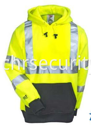 Men's Hi-Viz Yellow Job Sight Pullover Hoodie